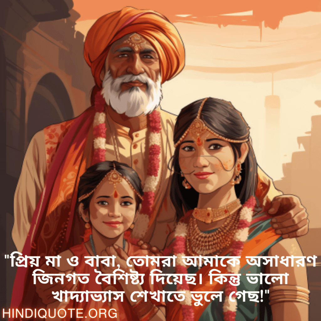 "প্রিয় মা ও বাবা, তোমরা আমাকে অসাধারণ জিনগত বৈশিষ্ট্য দিয়েছ। কিন্তু ভালো খাদ্যাভ্যাস শেখাতে ভুলে গেছ!"