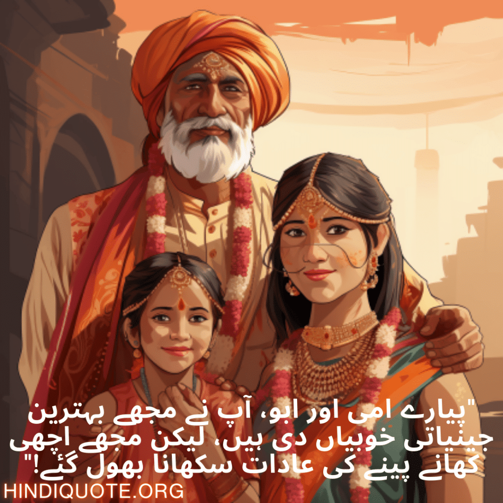 "پیارے امی اور ابو، آپ نے مجھے بہترین جینیاتی خوبیاں دی ہیں، لیکن مجھے اچھی کھانے پینے کی عادات سکھانا بھول گئے!"