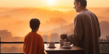 Good morning Quotes In Bengali For Your Father "সুপ্রভাত বাবা! সূর্য যেমন উঠে, তেমনই উঠে আসে পরিবর্তন আনার সুযোগ। নিজের আলোকে ছড়িয়ে দিন!"