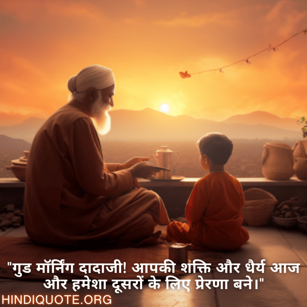 "गुड मॉर्निंग दादाजी! आपकी शक्ति और धैर्य आज और हमेशा दूसरों के लिए प्रेरणा बने।"