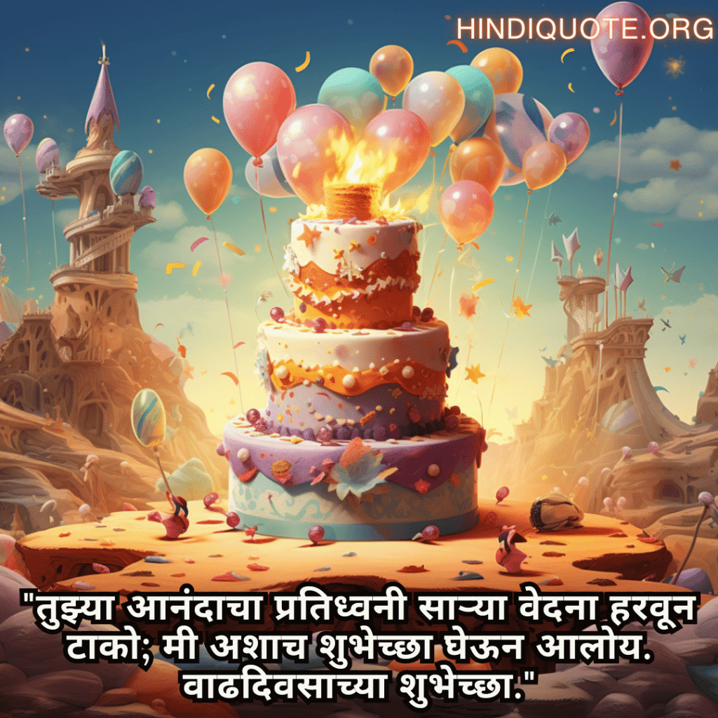 Happy Birthday Wishes In Marathi For Your Crush "तुझ्या आनंदाचा प्रतिध्वनी साऱ्या वेदना हरवून टाको; मी अशाच शुभेच्छा घेऊन आलोय. वाढदिवसाच्या शुभेच्छा."