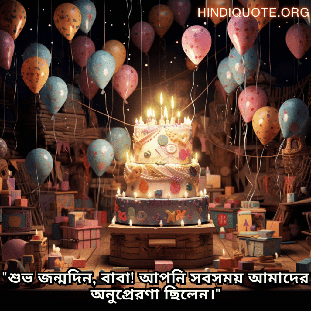 "শুভ জন্মদিন, বাবা! আপনি সবসময় আমাদের অনুপ্রেরণা ছিলেন।"