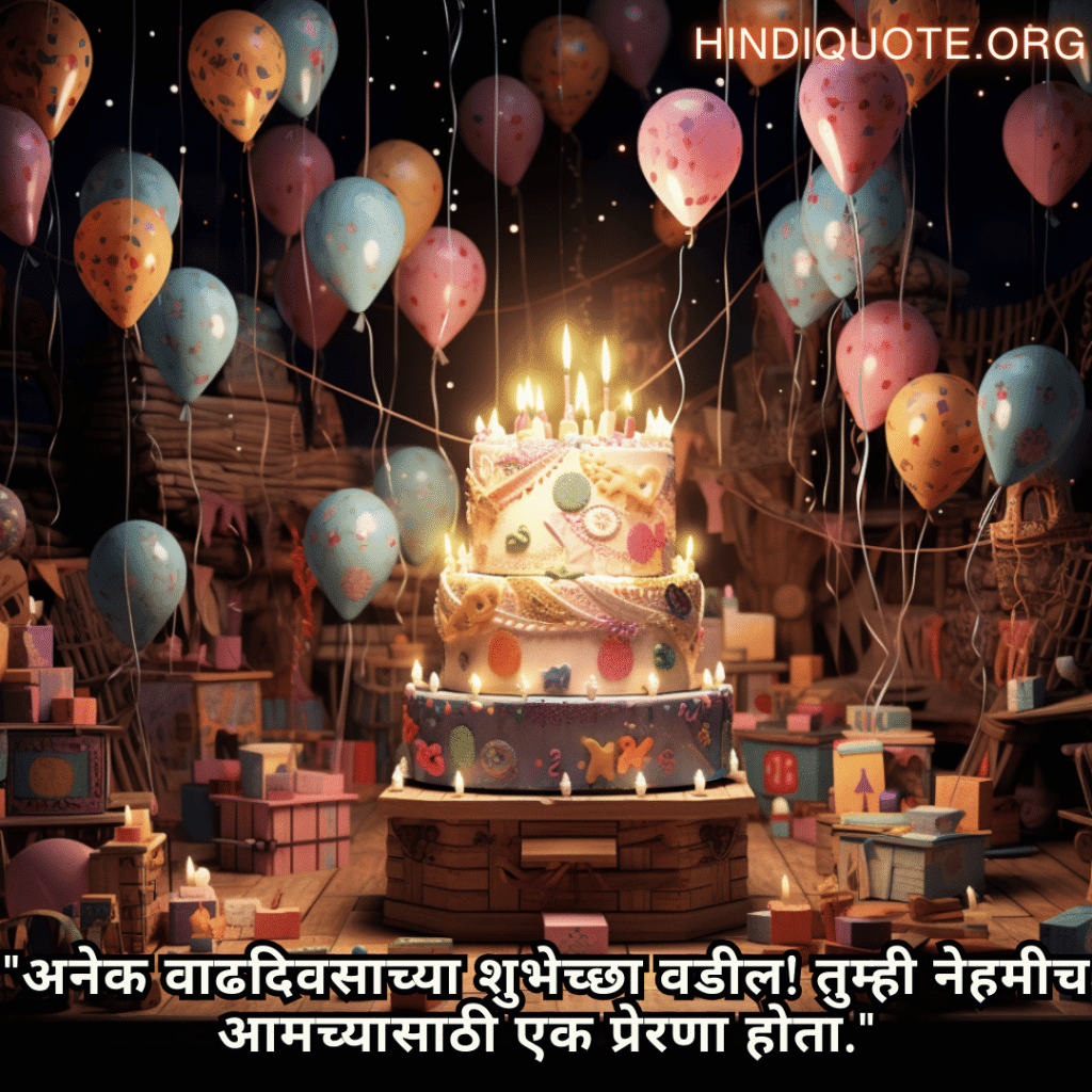 "अनेक वाढदिवसाच्या शुभेच्छा वडील! तुम्ही नेहमीच आमच्यासाठी एक प्रेरणा होता."