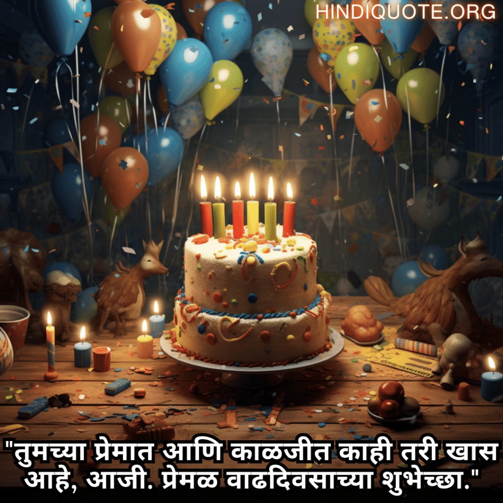 "तुमच्या प्रेमात आणि काळजीत काही तरी खास आहे, आजी. प्रेमळ वाढदिवसाच्या शुभेच्छा."