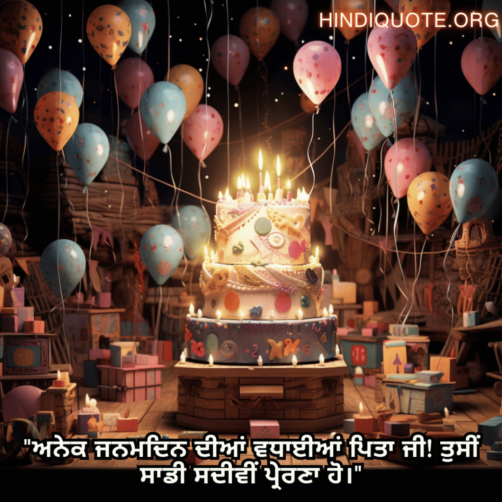 "ਅਨੇਕ ਜਨਮਦਿਨ ਦੀਆਂ ਵਧਾਈਆਂ ਪਿਤਾ ਜੀ! ਤੁਸੀਂ ਸਾਡੀ ਸਦੀਵੀਂ ਪ੍ਰੇਰਣਾ ਹੋ।"
