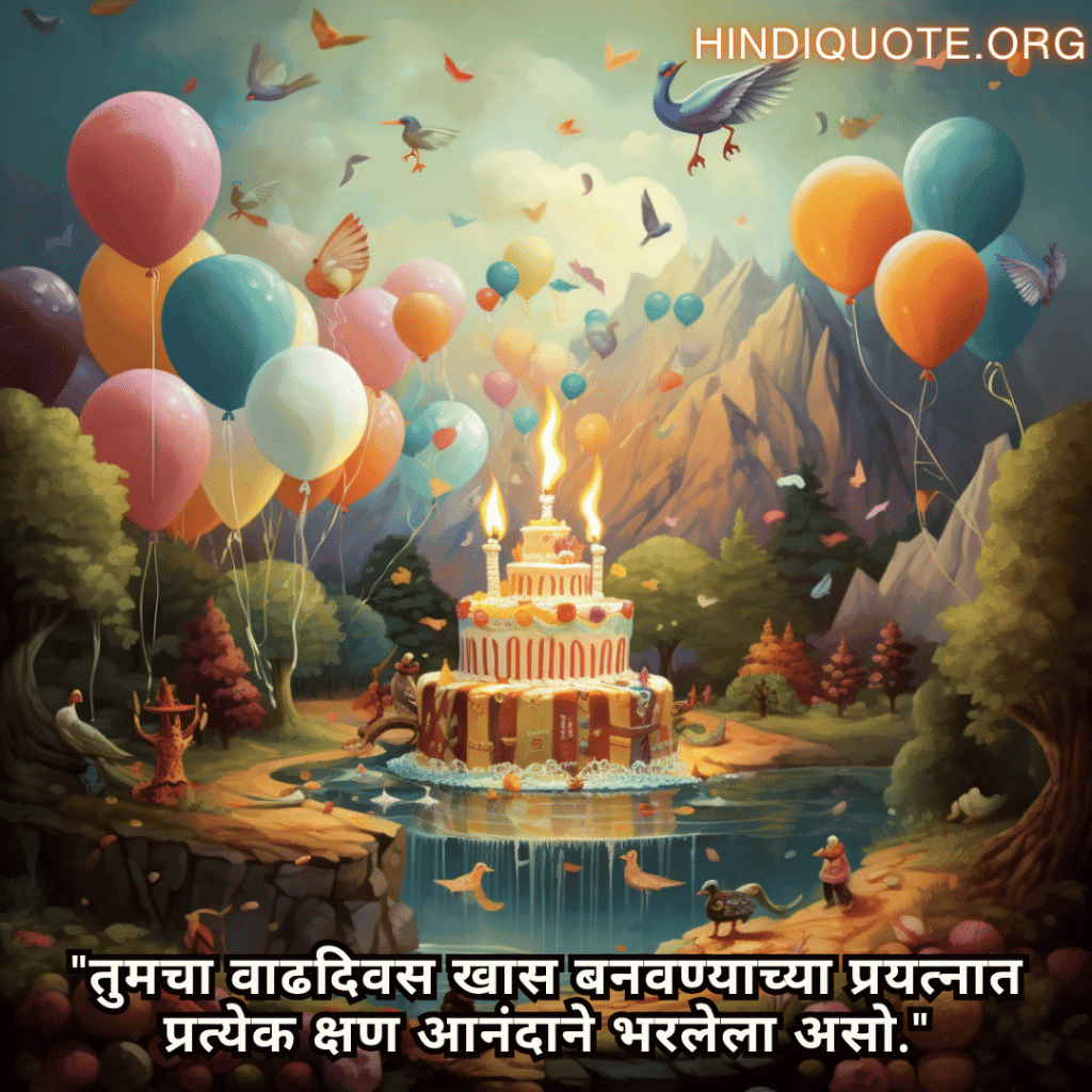 "तुमचा वाढदिवस खास बनवण्याच्या प्रयत्नात प्रत्येक क्षण आनंदाने भरलेला असो."