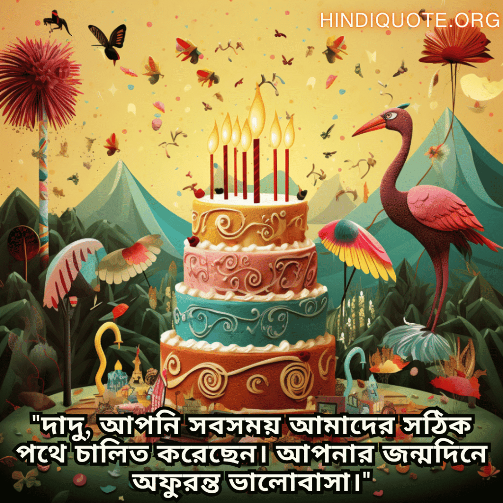 "দাদু, আপনি সবসময় আমাদের সঠিক পথে চালিত করেছেন। আপনার জন্মদিনে অফুরন্ত ভালোবাসা।"
