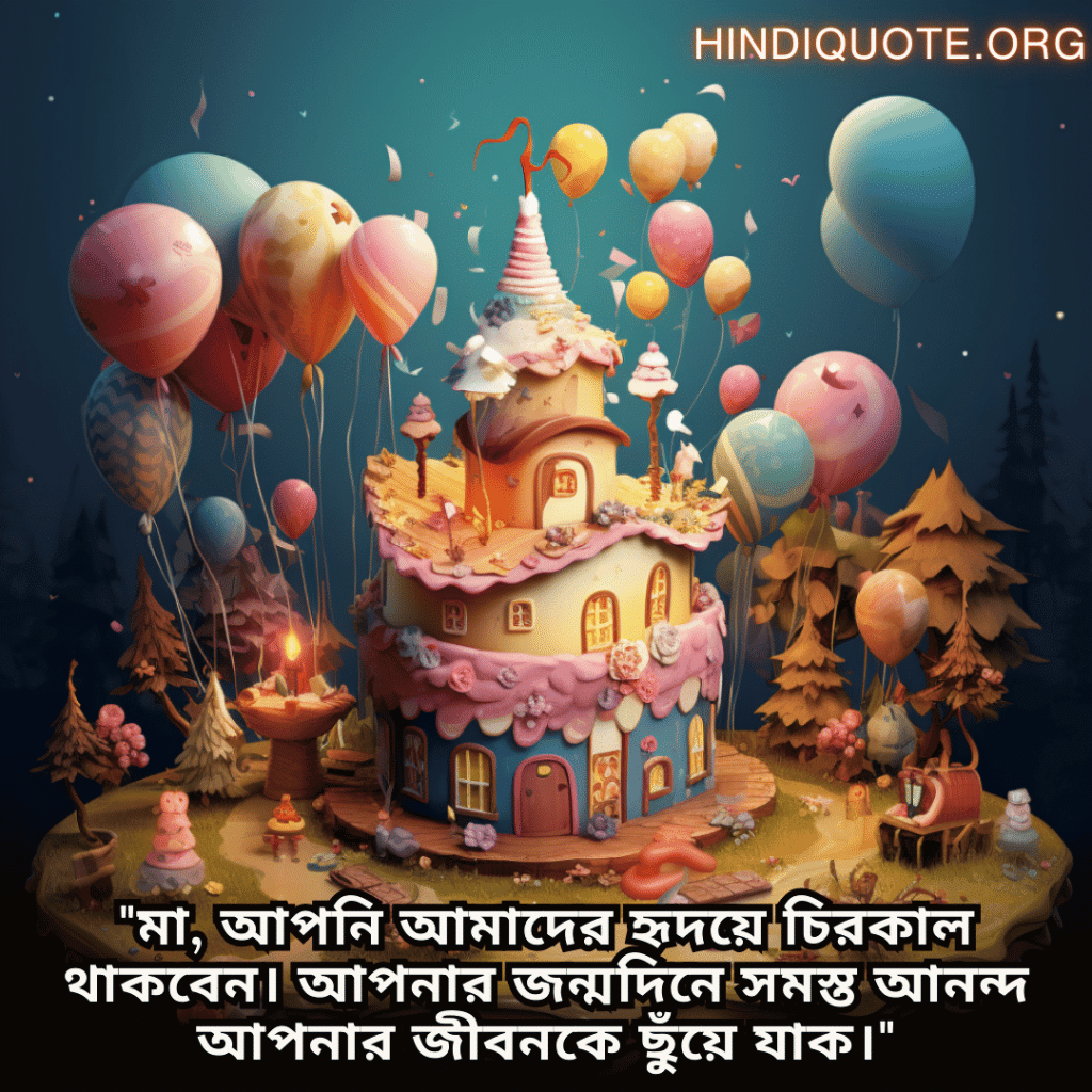 "মা, আপনি আমাদের হৃদয়ে চিরকাল থাকবেন। আপনার জন্মদিনে সমস্ত আনন্দ আপনার জীবনকে ছুঁয়ে যাক।"