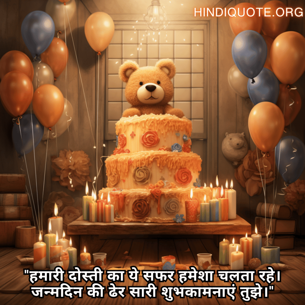 "हमारी दोस्ती का ये सफर हमेशा चलता रहे। जन्मदिन की ढेर सारी शुभकामनाएं तुझे।"