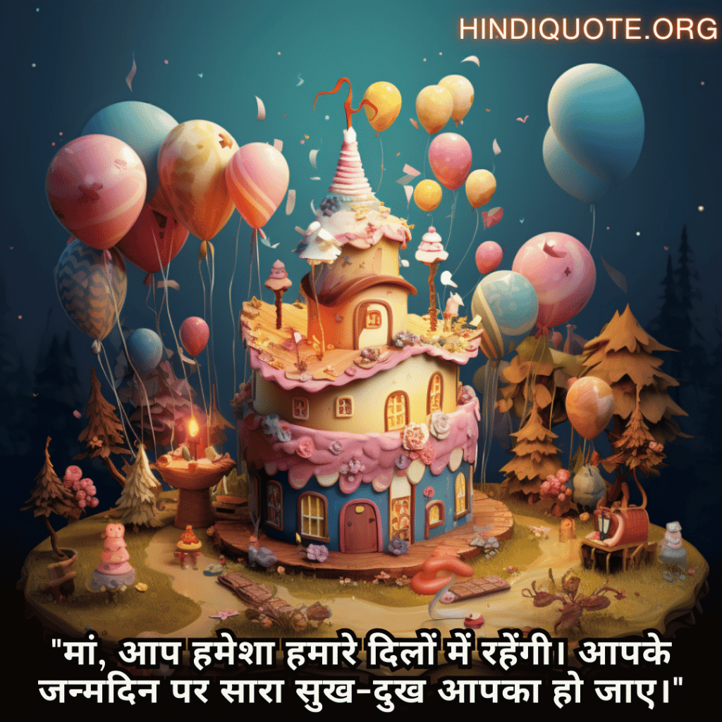 "मां, आप हमेशा हमारे दिलों में रहेंगी। आपके जन्मदिन पर सारा सुख-दुख आपका हो जाए।"