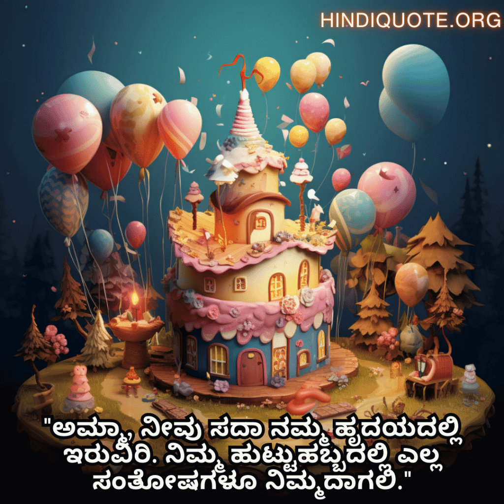 "ಅಮ್ಮಾ, ನೀವು ಸದಾ ನಮ್ಮ ಹೃದಯದಲ್ಲಿ ಇರುವಿರಿ. ನಿಮ್ಮ ಹುಟ್ಟುಹಬ್ಬದಲ್ಲಿ ಎಲ್ಲ ಸಂತೋಷಗಳೂ ನಿಮ್ಮದಾಗಲಿ."