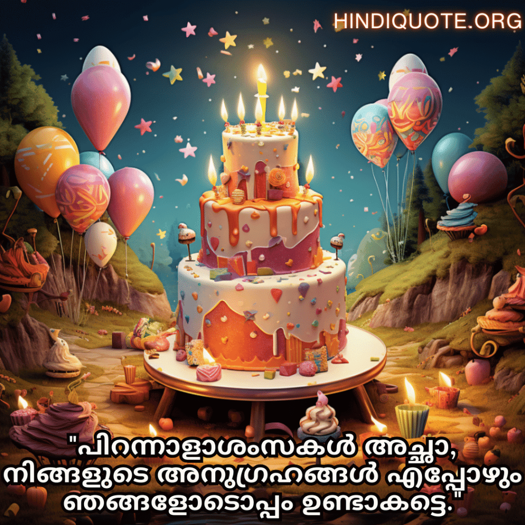 "പിറന്നാളാശംസകൾ അച്ഛാ, നിങ്ങളുടെ അനുഗ്രഹങ്ങൾ എപ്പോഴും ഞങ്ങളോടൊപ്പം ഉണ്ടാകട്ടെ."