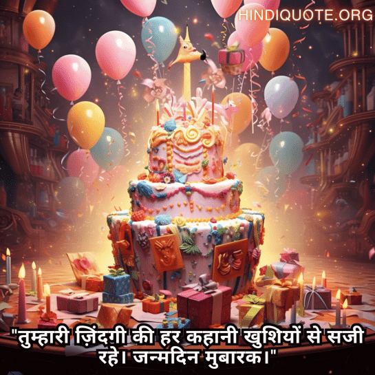 "तुम्हारी ज़िंदगी की हर कहानी खुशियों से सजी रहे। जन्मदिन मुबारक।"