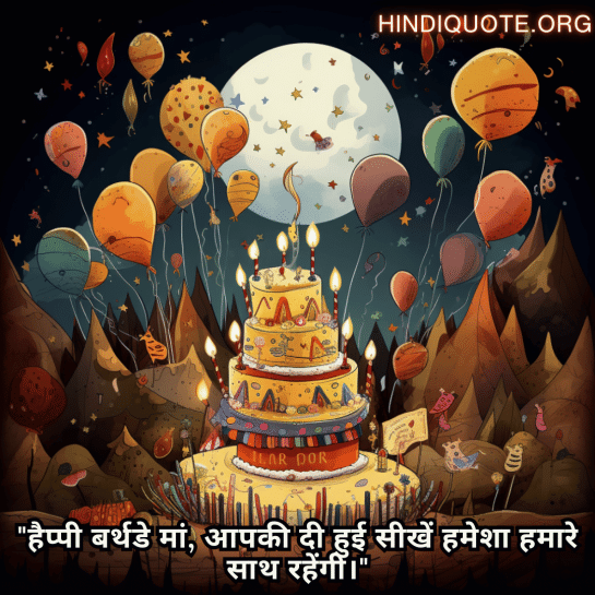 "हैप्पी बर्थडे मां, आपकी दी हुई सीखें हमेशा हमारे साथ रहेंगी।"