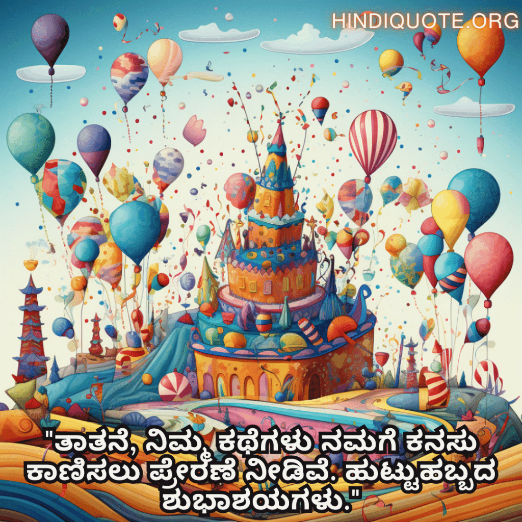 "ತಾತನೆ, ನಿಮ್ಮ ಕಥೆಗಳು ನಮಗೆ ಕನಸು ಕಾಣಿಸಲು ಪ್ರೇರಣೆ ನೀಡಿವೆ. ಹುಟ್ಟುಹಬ್ಬದ ಶುಭಾಶಯಗಳು."