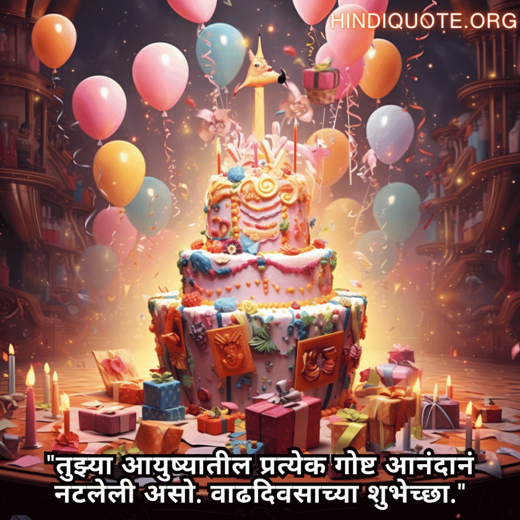 "तुझ्या आयुष्यातील प्रत्येक गोष्ट आनंदानं नटलेली असो. वाढदिवसाच्या शुभेच्छा."