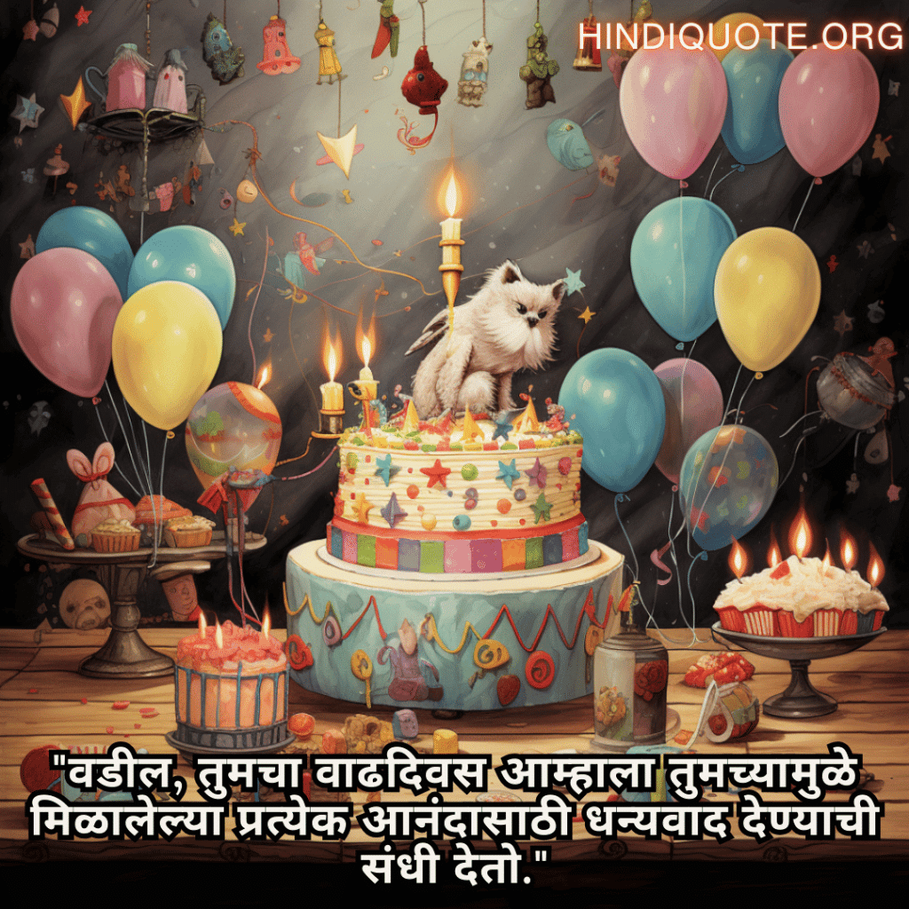 "वडील, तुमचा वाढदिवस आम्हाला तुमच्यामुळे मिळालेल्या प्रत्येक आनंदासाठी धन्यवाद देण्याची संधी देतो."