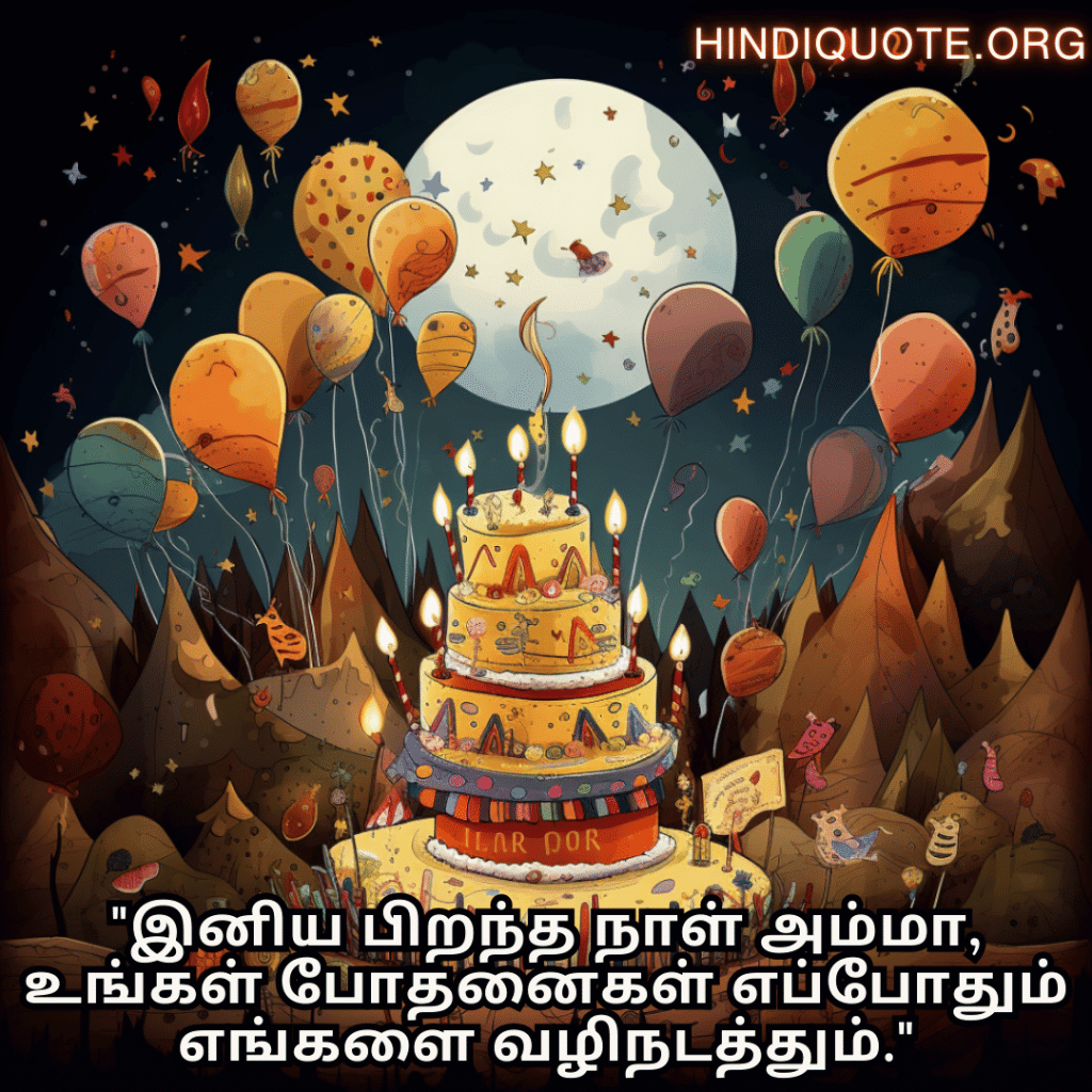 "இனிய பிறந்த நாள் அம்மா, உங்கள் போதனைகள் எப்போதும் எங்களை வழிநடத்தும்."