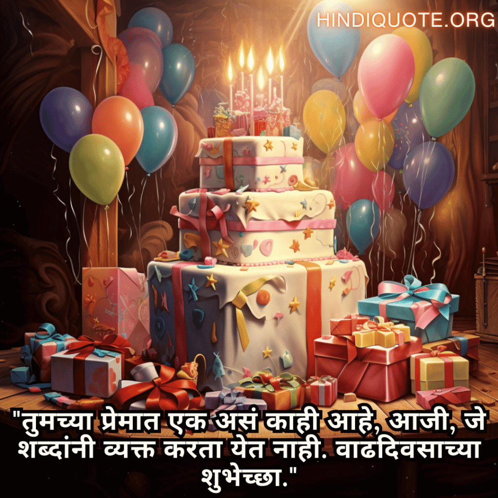 "तुमच्या प्रेमात एक असं काही आहे, आजी, जे शब्दांनी व्यक्त करता येत नाही. वाढदिवसाच्या शुभेच्छा."