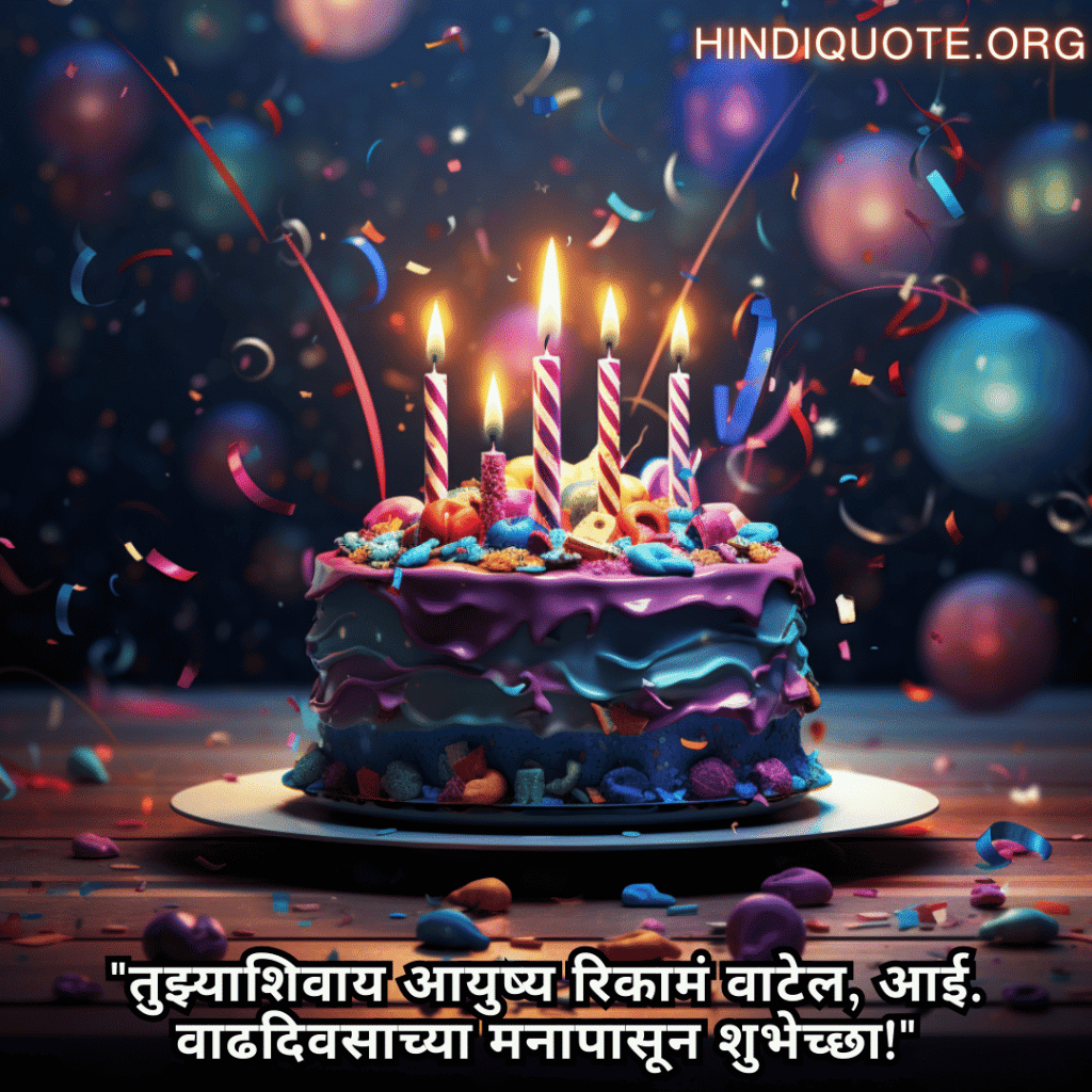 "तुझ्याशिवाय आयुष्य रिकामं वाटेल, आई. वाढदिवसाच्या मनापासून शुभेच्छा!"