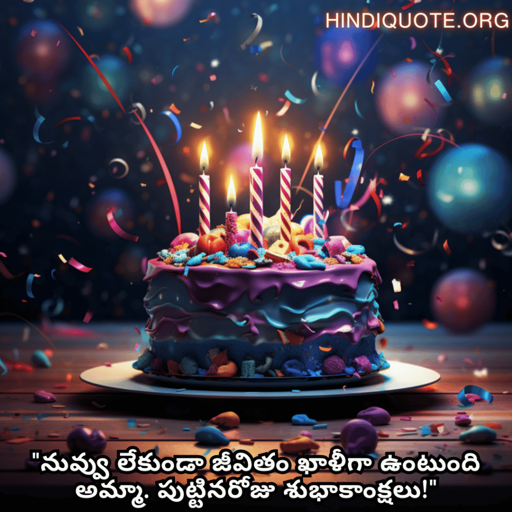 "నువ్వు లేకుండా జీవితం ఖాళీగా ఉంటుంది అమ్మా. పుట్టినరోజు శుభాకాంక్షలు!"