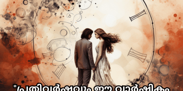 Romantic Quotes In Malayalam For Your Anniversary "പ്രതിവർഷവും ഈ വാർഷികം നിനക്കൊപ്പം ആഘോഷിക്കുമ്പോൾ, നിന്നെപ്പെടേ സ്നേഹം എപ്പോഴും പുതുതായി തോന്നുന്നു."