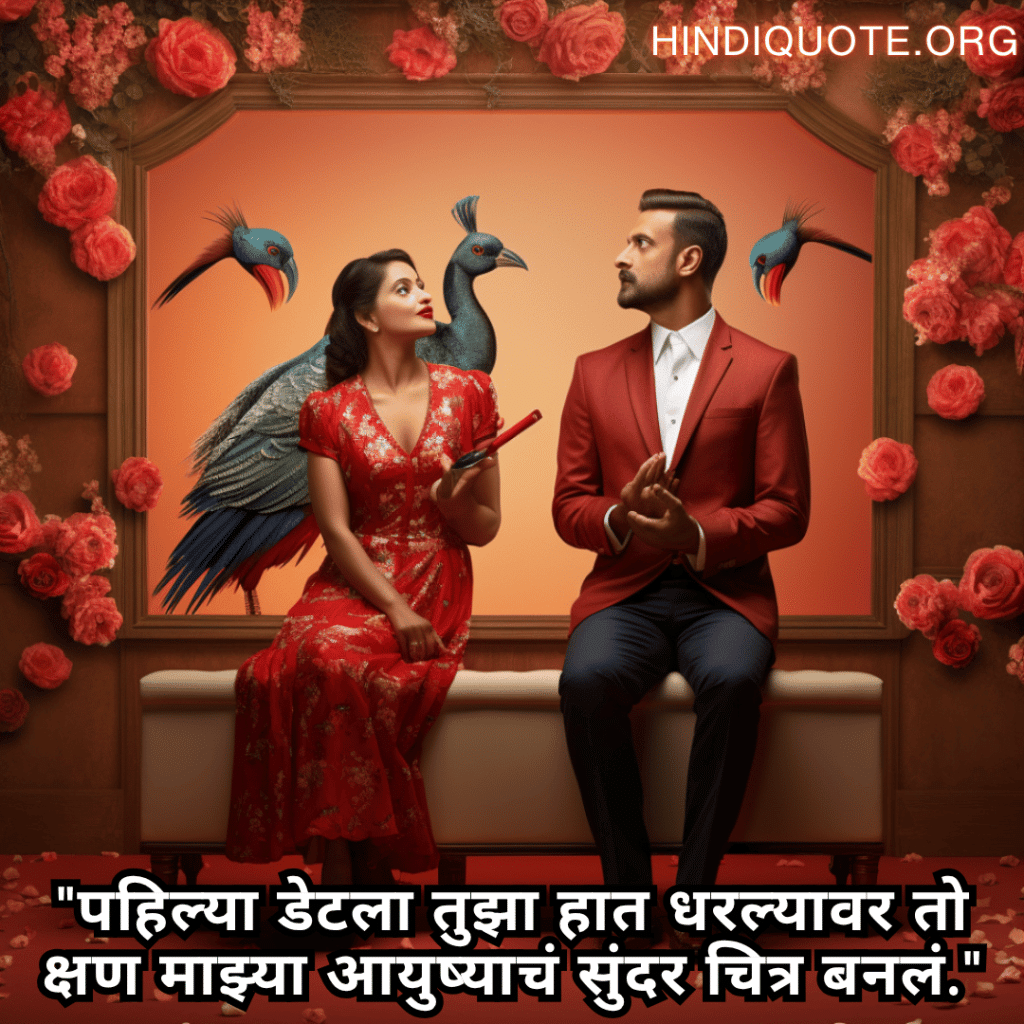 "पहिल्या डेटला तुझा हात धरल्यावर तो क्षण माझ्या आयुष्याचं सुंदर चित्र बनलं."