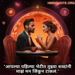 "आपल्या पहिल्या भेटीत तुझ्या शब्दांनी माझं मन जिंकून टाकलं."
