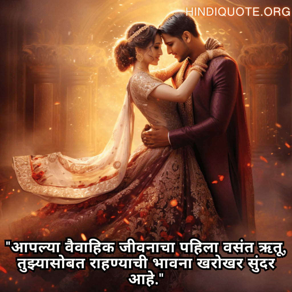 "आपल्या वैवाहिक जीवनाचा पहिला वसंत ऋतू, तुझ्यासोबत राहण्याची भावना खरोखर सुंदर आहे."