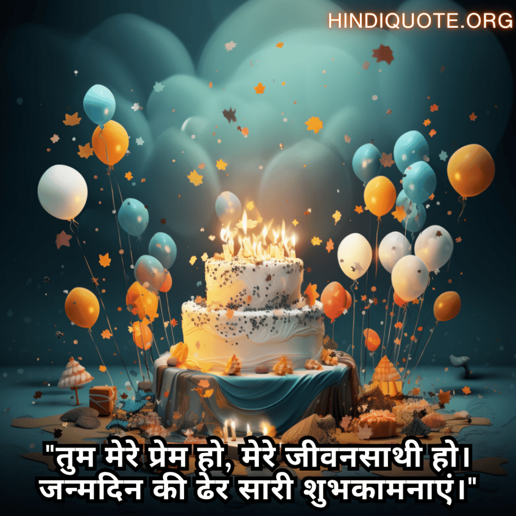"तुम मेरे प्रेम हो, मेरे जीवनसाथी हो। जन्मदिन की ढेर सारी शुभकामनाएं।"