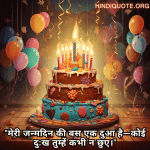 "मेरी जन्मदिन की बस एक दुआ है—कोई दुःख तुम्हें कभी न छुए।"