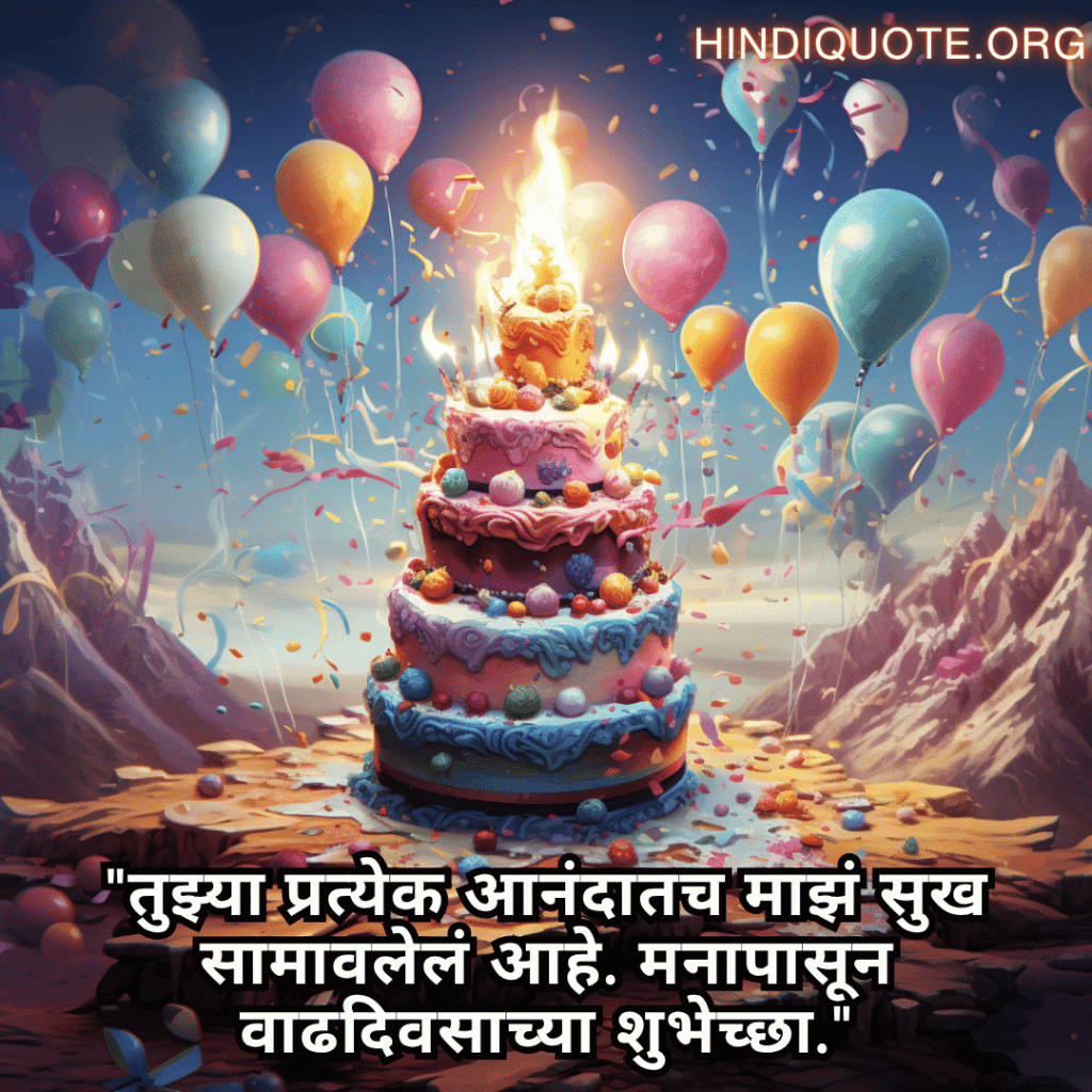 "तुझ्या प्रत्येक आनंदातच माझं सुख सामावलेलं आहे. मनापासून वाढदिवसाच्या शुभेच्छा."