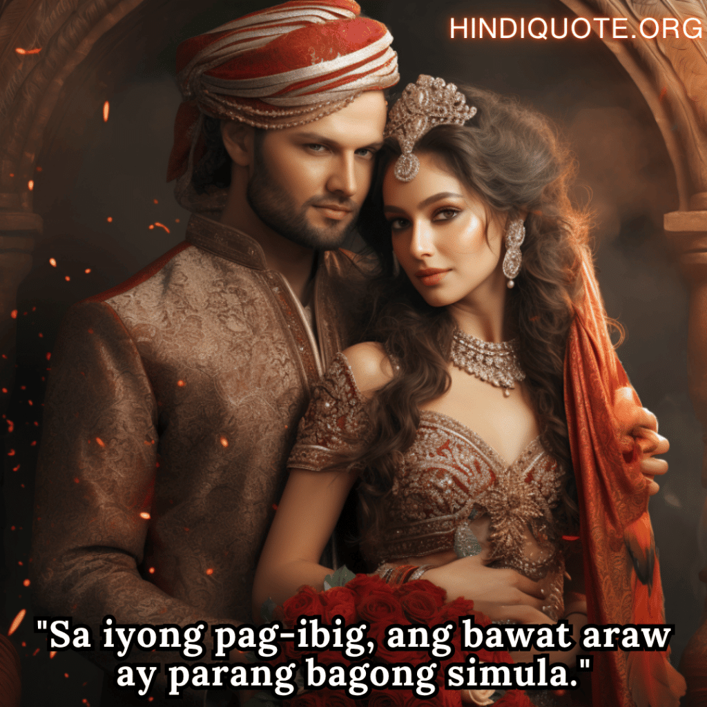 "Sa iyong pag-ibig, ang bawat araw ay parang bagong simula."